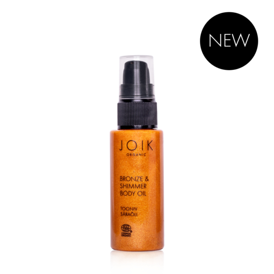 bronzing and shimmering oil for body