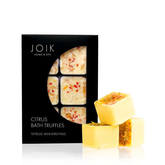 citrus bath truffles with essential oils